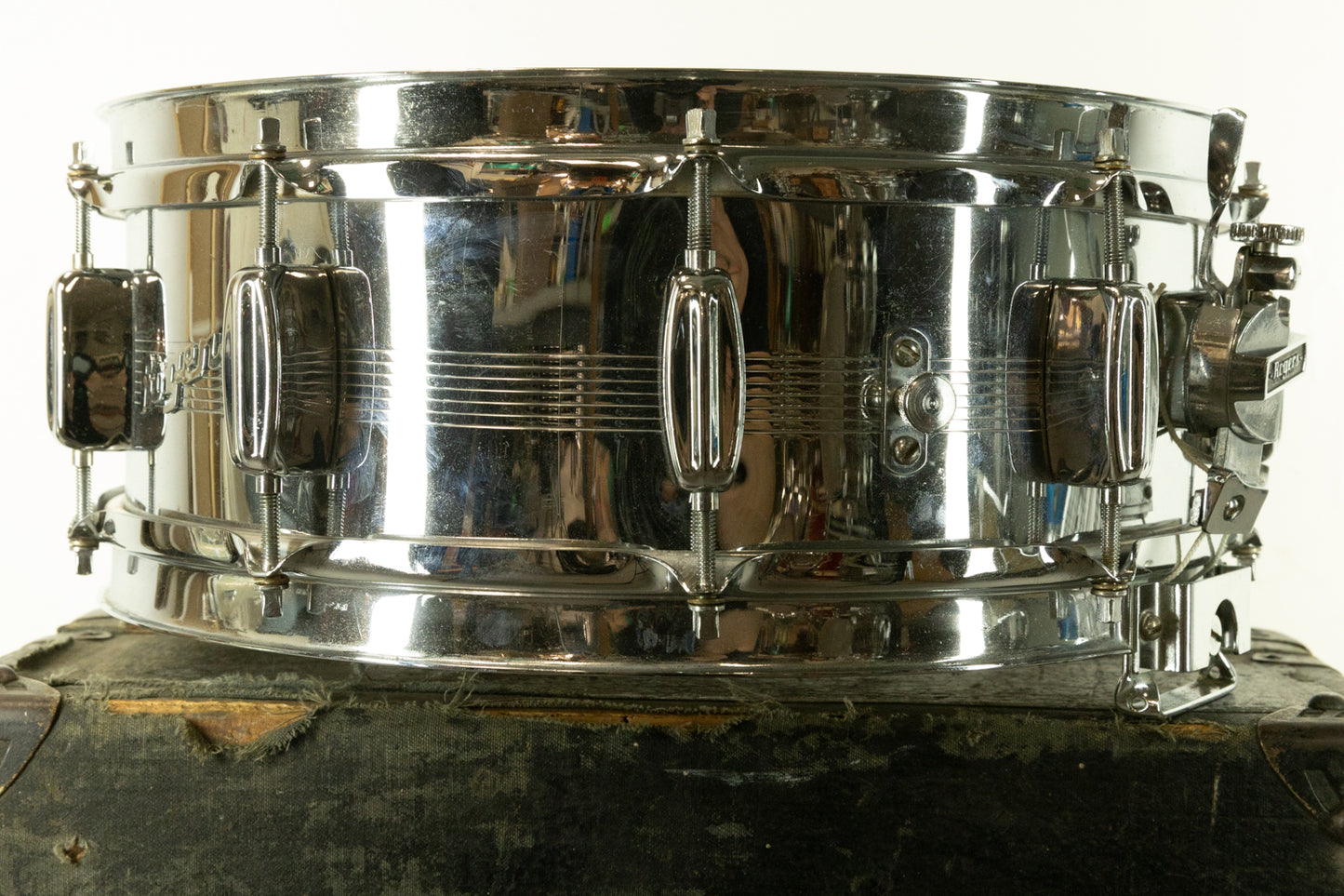 1960s Rogers 5x14 7-Line "Gretsch Shell" Dynasonic Snare Drum