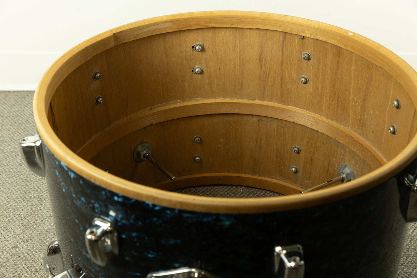 1960s MIJ "Decca" Blue Diamond Pearl Drum Set