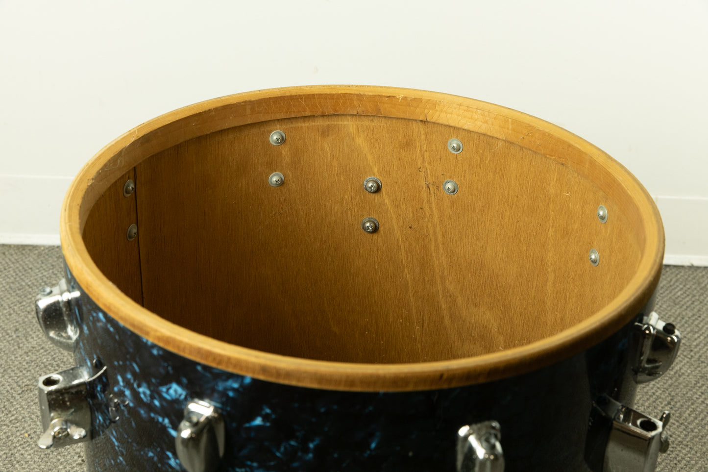 1960s MIJ "Decca" Blue Diamond Pearl Drum Set