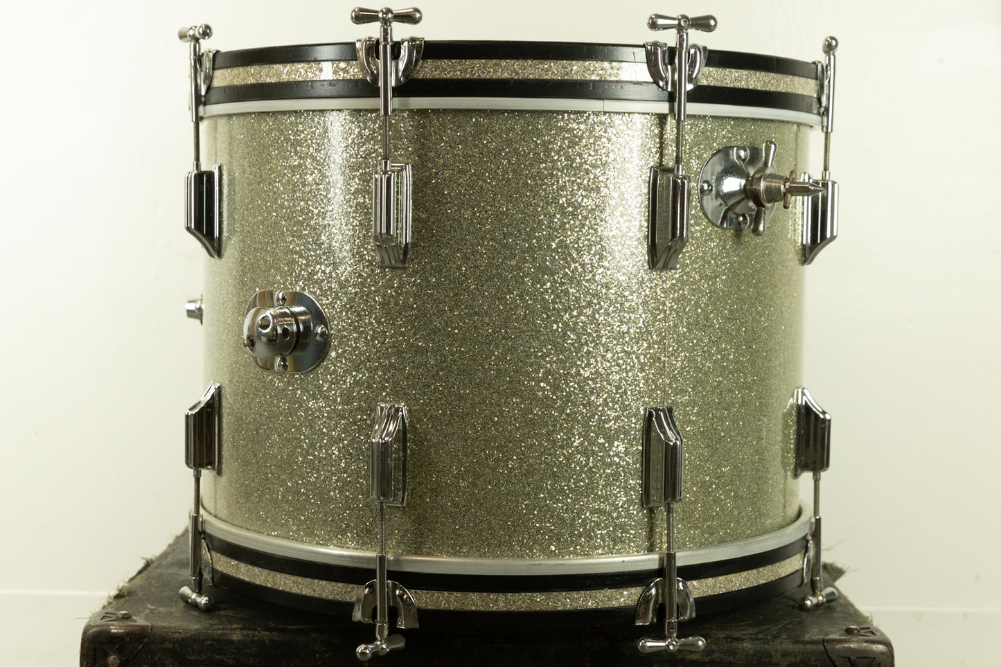 1960s Rogers 14x20 Sparkling Silver Pearl Bass Drum