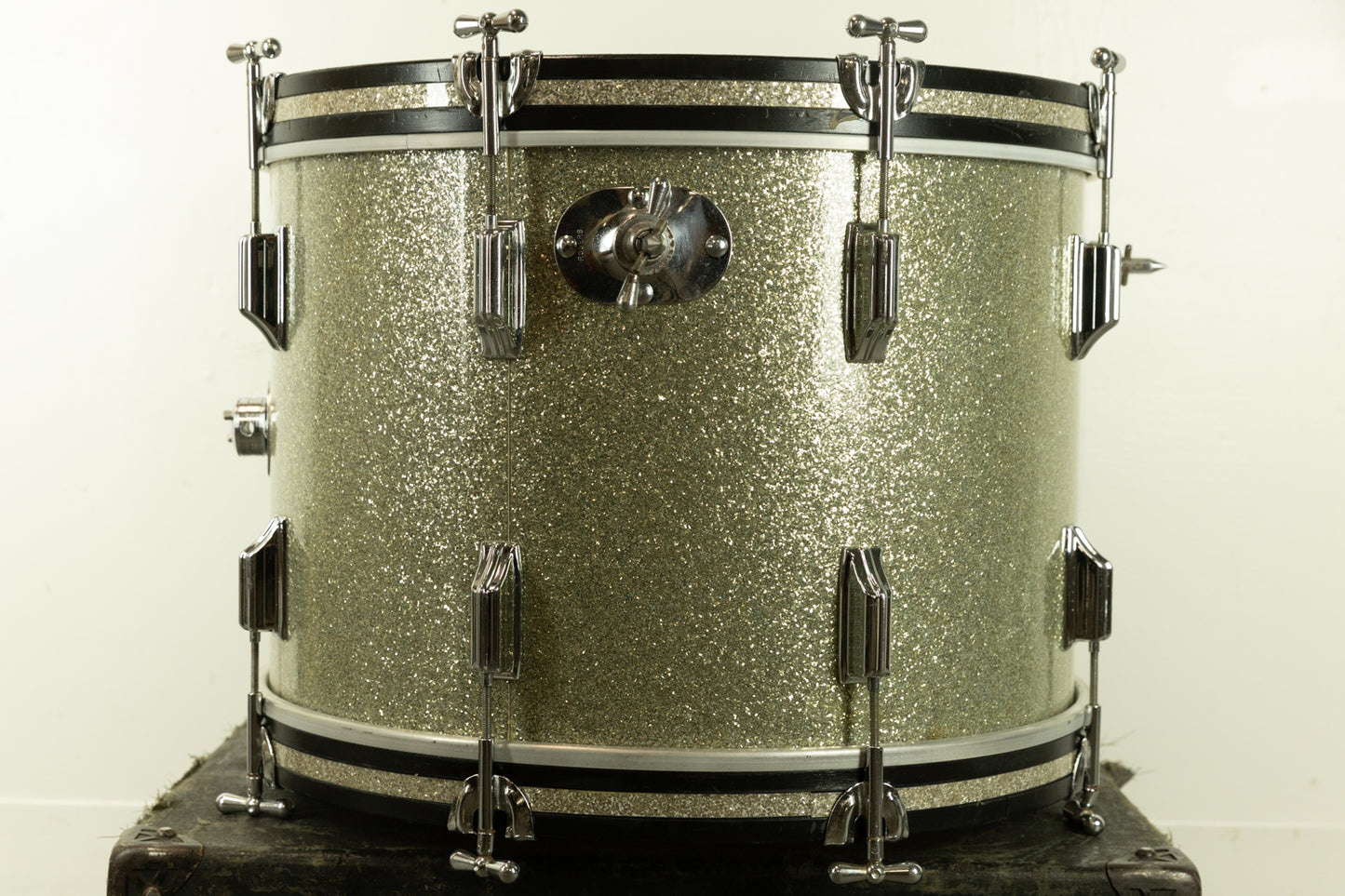 1960s Rogers 14x20 Sparkling Silver Pearl Bass Drum