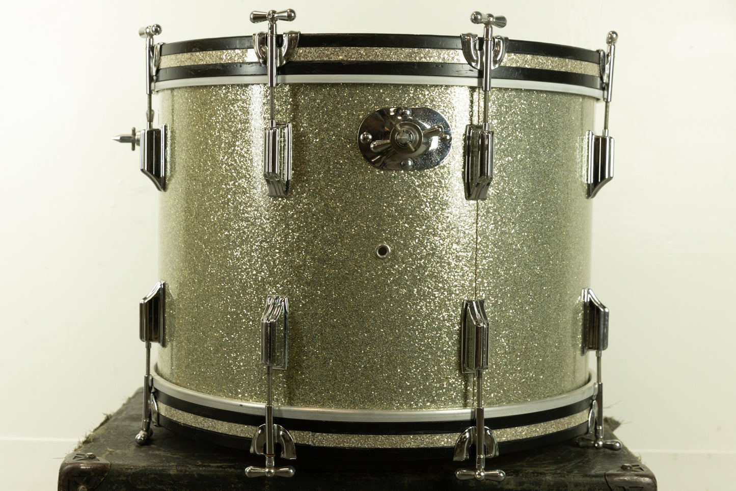 1960s Rogers 14x20 Sparkling Silver Pearl Bass Drum