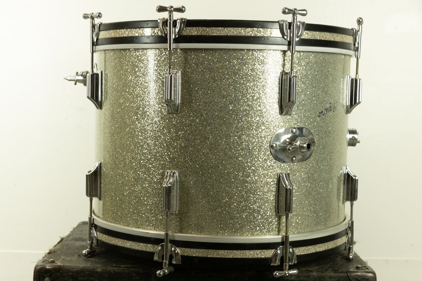 1960s Rogers 14x20 Sparkling Silver Pearl Bass Drum