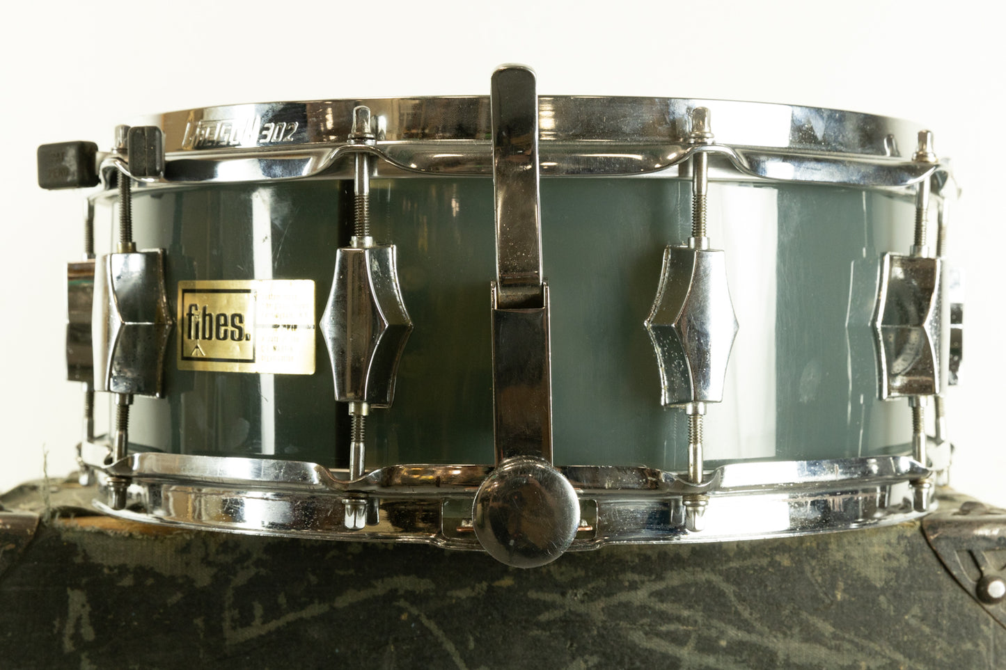 1970s 5x14 Fibes Smoke Acrylic SFT690 Snare Drum