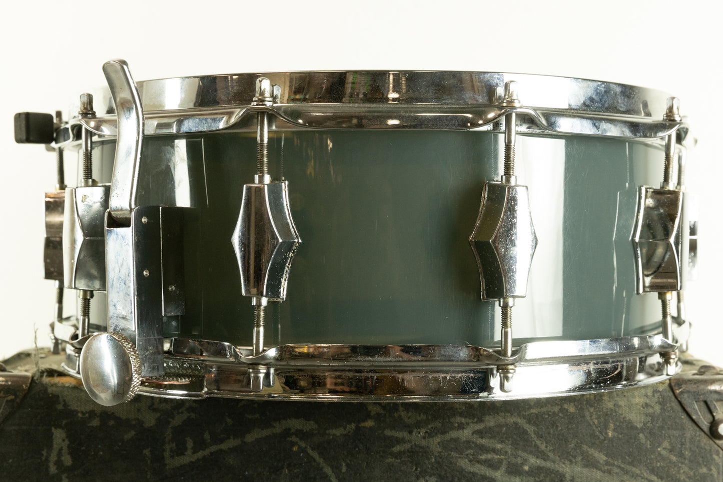 1970s 5x14 Fibes Smoke Acrylic SFT690 Snare Drum