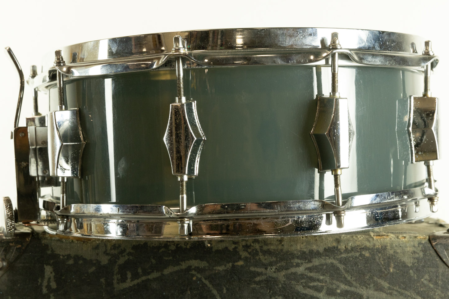 1970s 5x14 Fibes Smoke Acrylic SFT690 Snare Drum