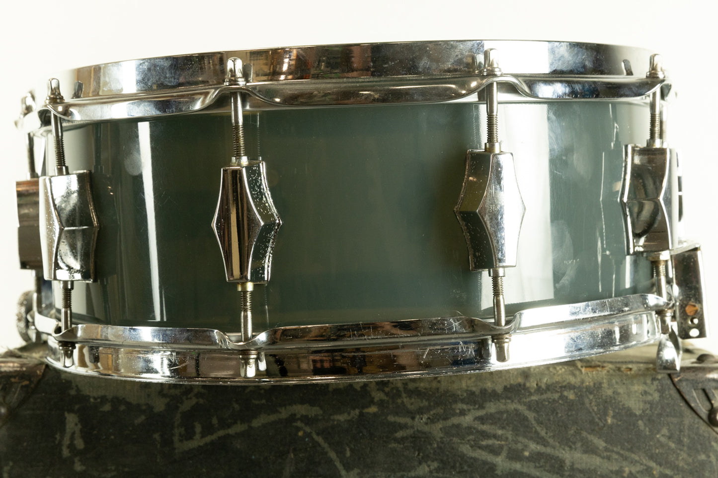 1970s 5x14 Fibes Smoke Acrylic SFT690 Snare Drum