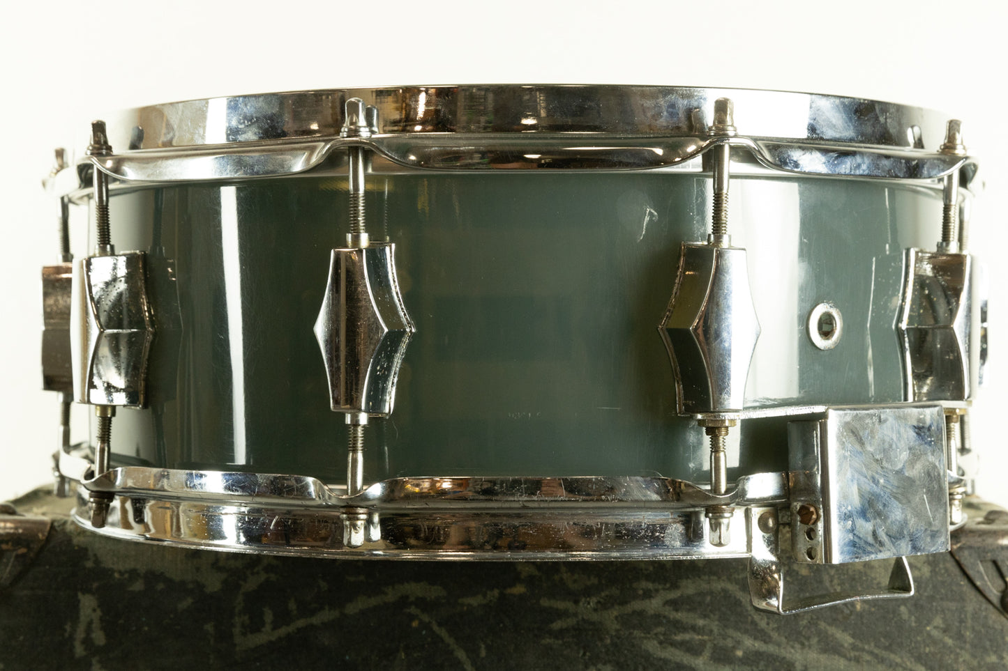 1970s 5x14 Fibes Smoke Acrylic SFT690 Snare Drum