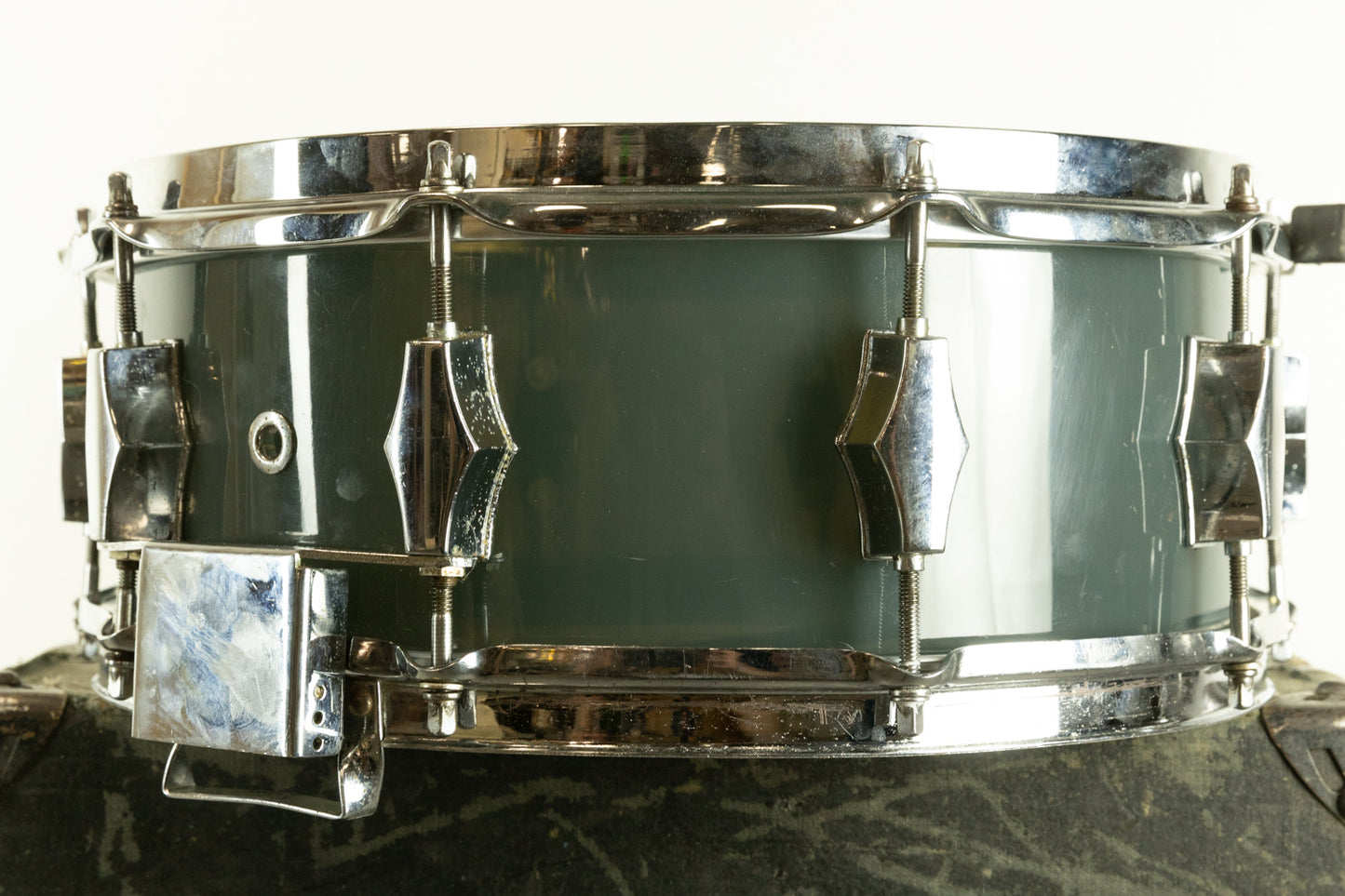 1970s 5x14 Fibes Smoke Acrylic SFT690 Snare Drum