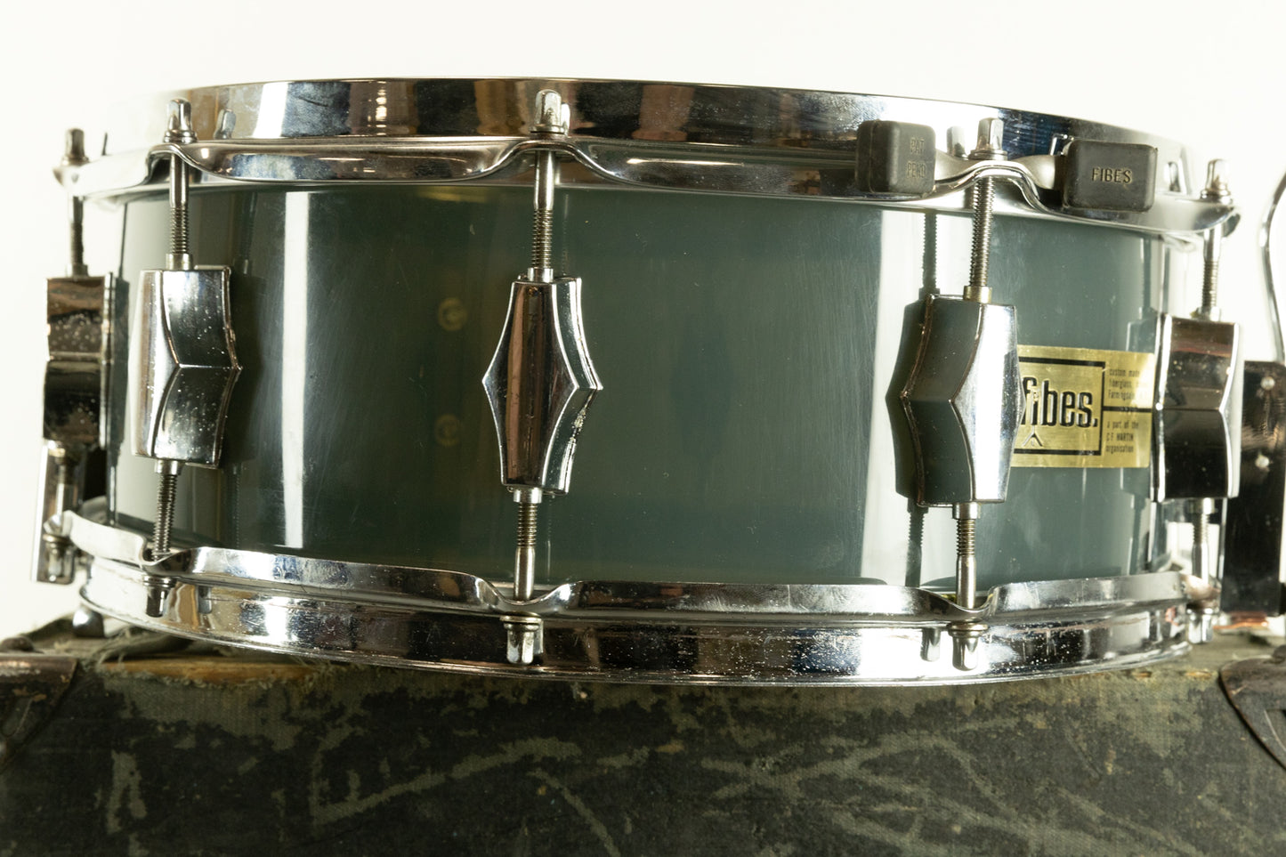 1970s 5x14 Fibes Smoke Acrylic SFT690 Snare Drum