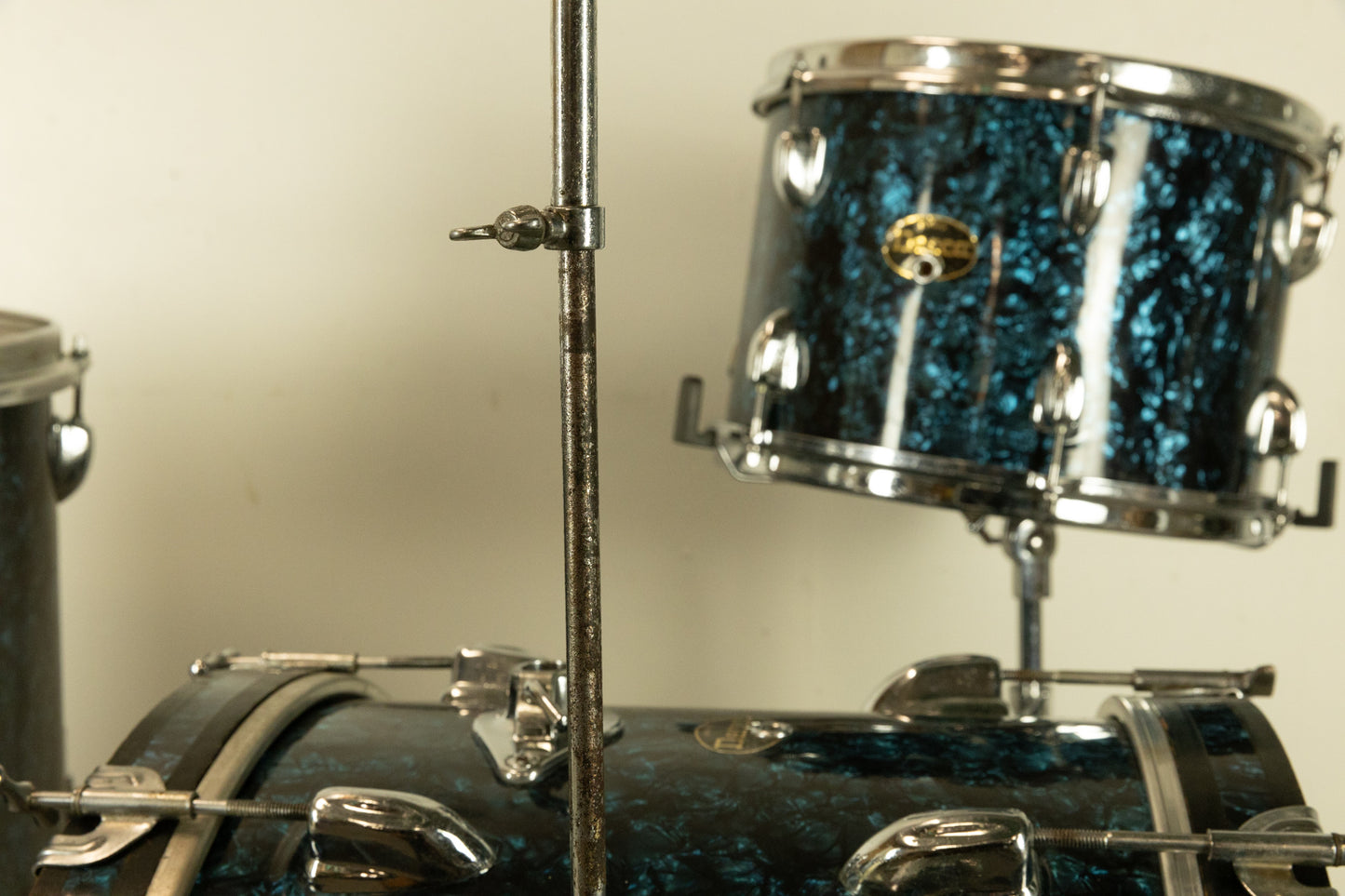 1960s MIJ "Decca" Blue Diamond Pearl Drum Set