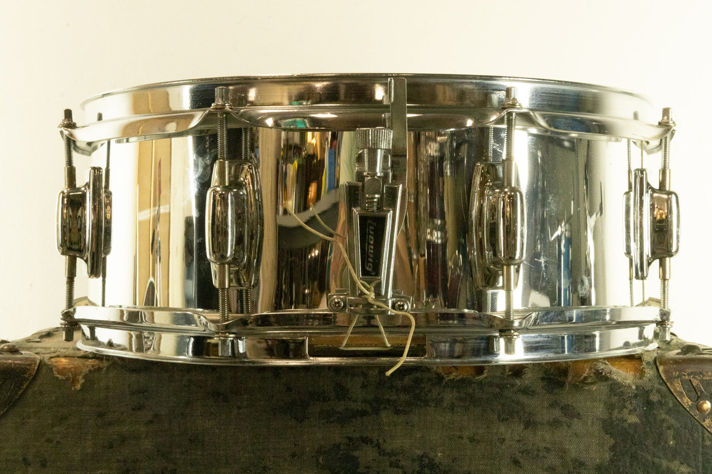 1980s Ludwig 5x14 "Rocker" Chrome Over Wood Snare Drum