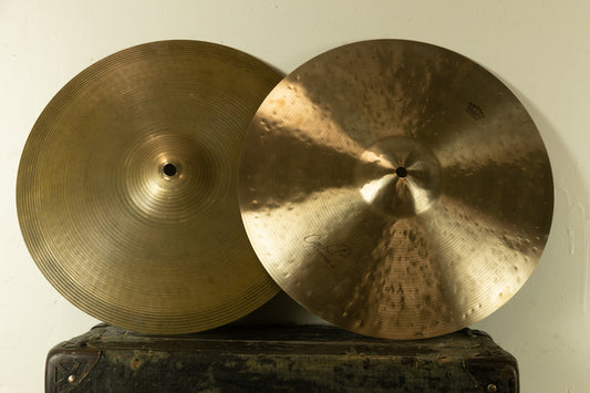 Cymbal Craftsman 14" Vintage A Mod Hi Hat Cymbals 767g 1098g