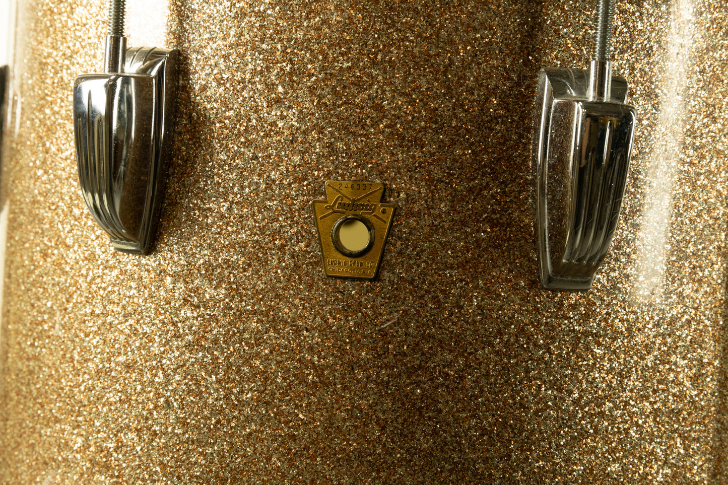 1960s Ludwig 14x14 Champagne Sparkle Floor Tom