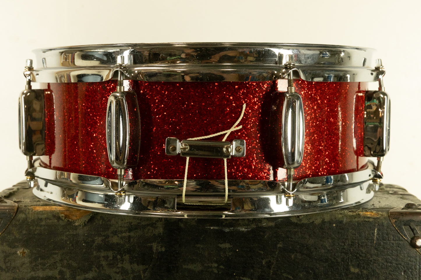 1959 Rogers 5x14 "Pirate Badge" Sparkling Red Pearl Snare Drum