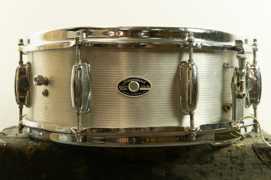 1970s Slingerland 5x14 Ribbed Aluminum Snare Drum