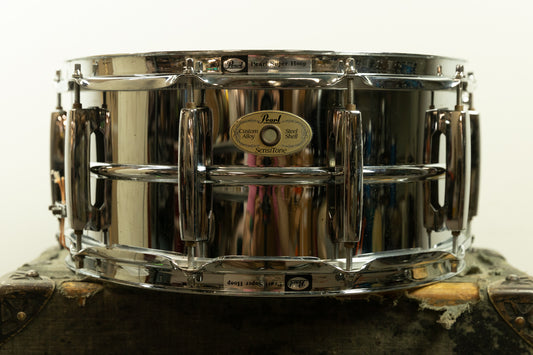 Pearl 6.5x14 Sensitone Custom Alloy Steel Shell Snare Drum