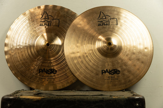 Paiste 14" Alpha Sound Edge Hi Hat Cymbals 1183g 1104g
