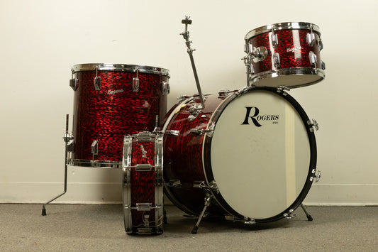 1960s Rogers Headliner Red Onyx Pearl Drum Set