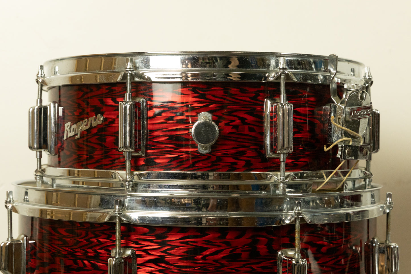 1960s Rogers Headliner Red Onyx Pearl Drum Set