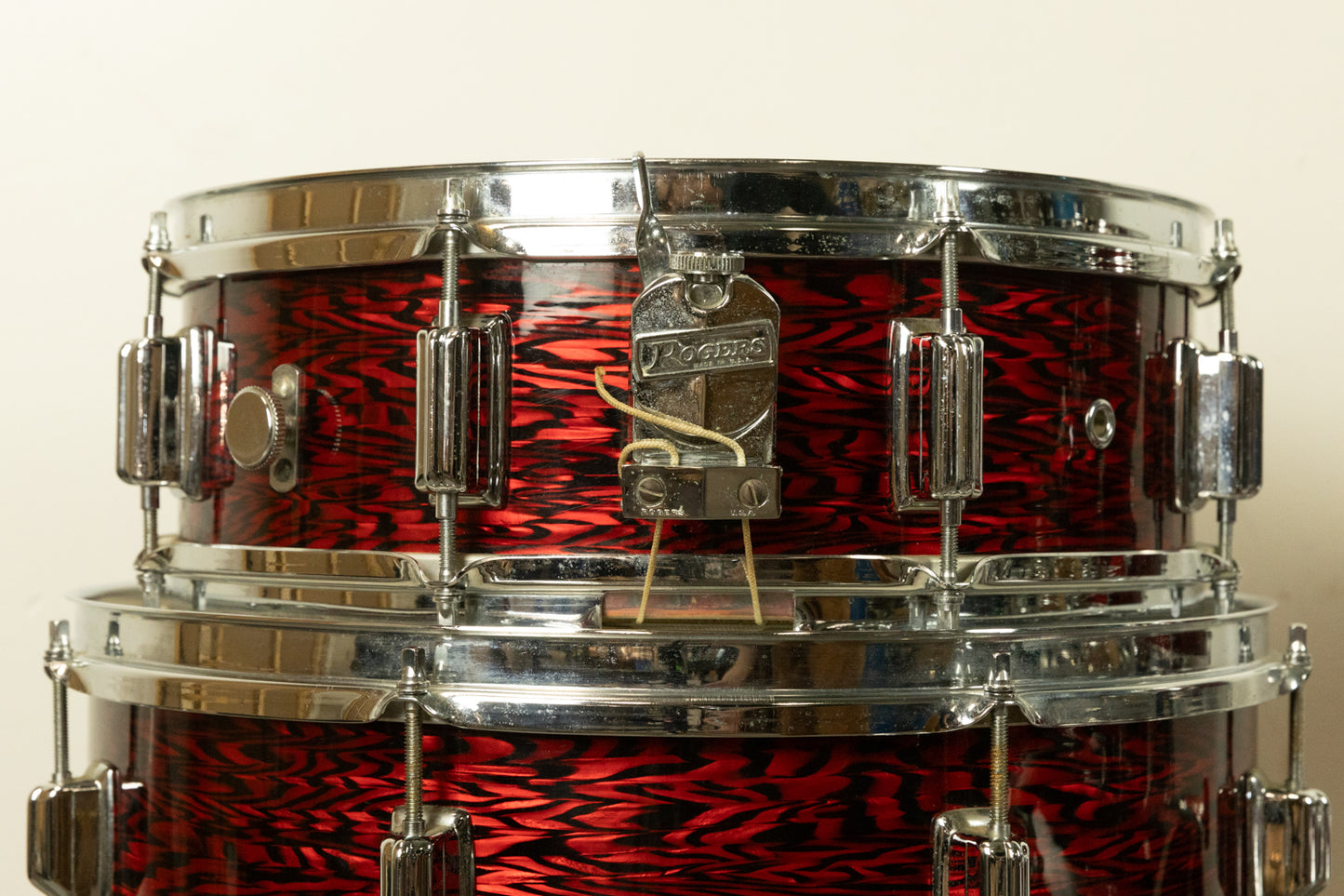 1960s Rogers Headliner Red Onyx Pearl Drum Set