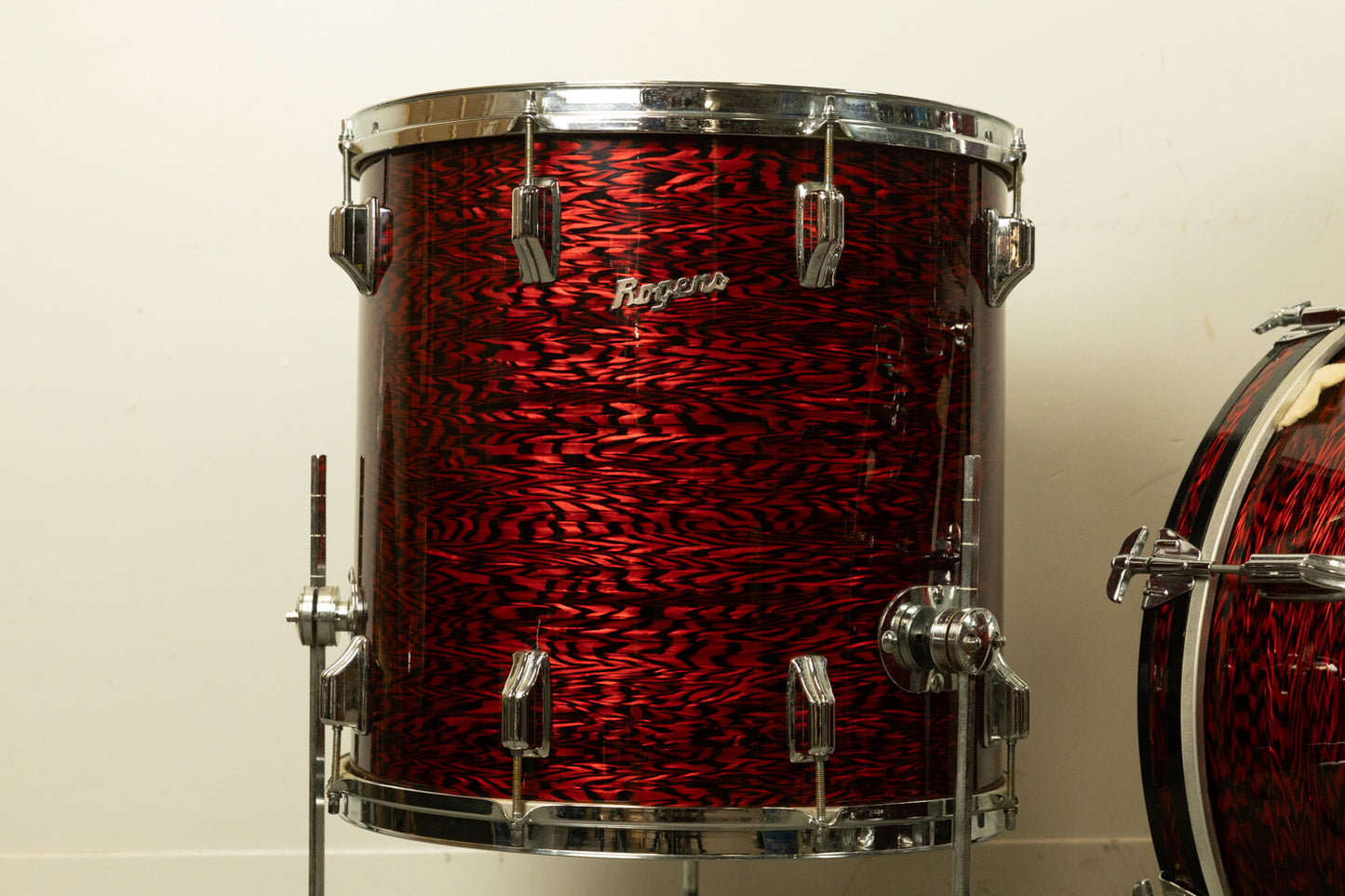 1960s Rogers Headliner Red Onyx Pearl Drum Set