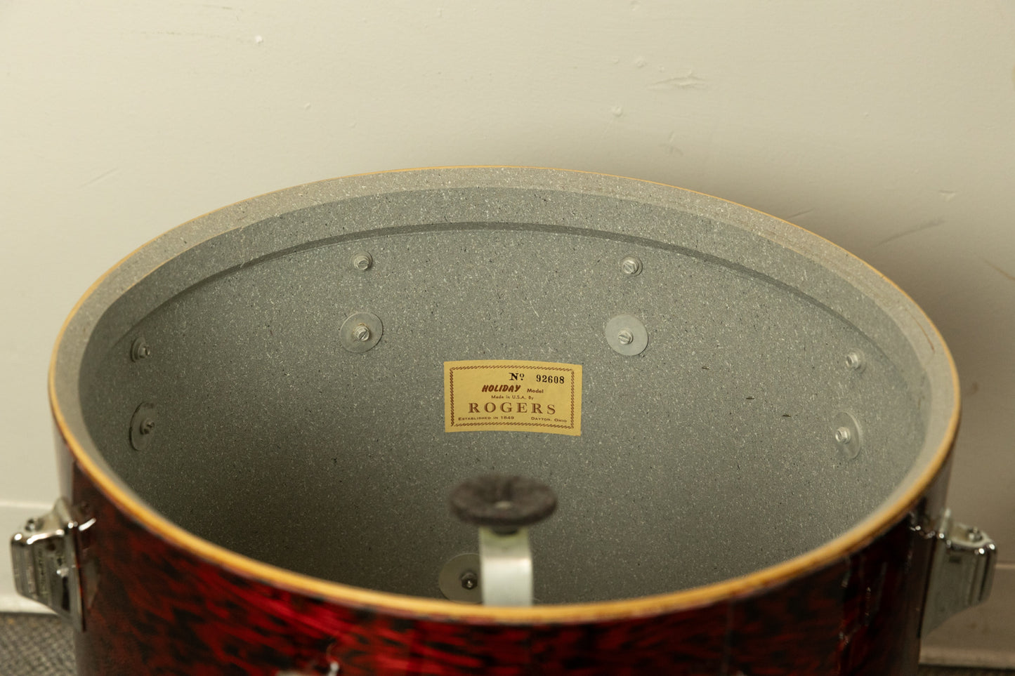 1960s Rogers Headliner Red Onyx Pearl Drum Set