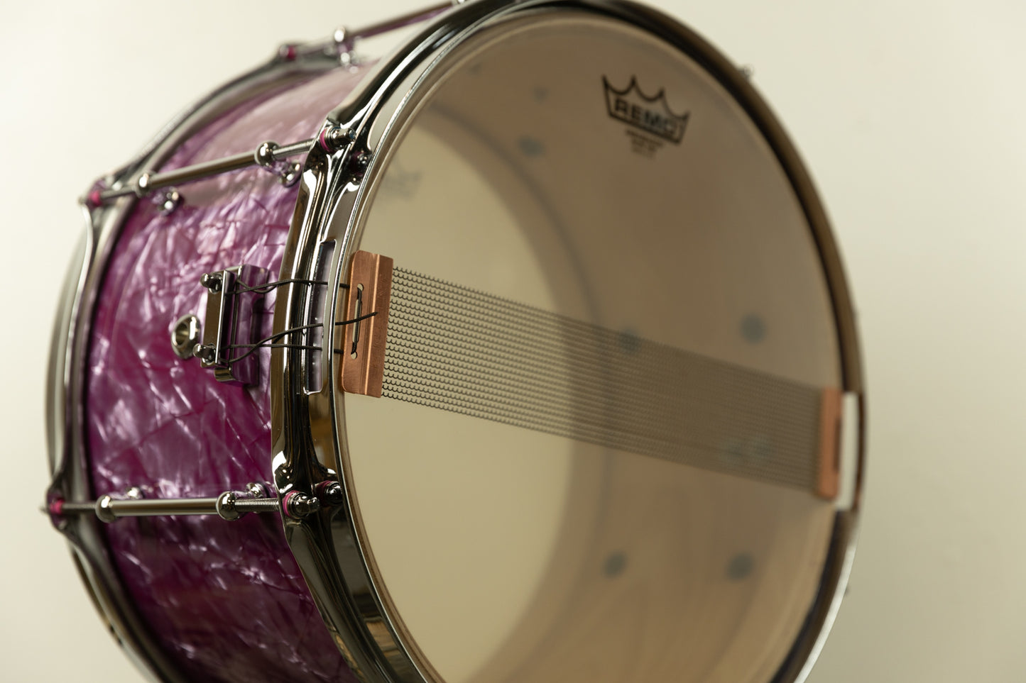 Standard Drum Co. 7.5x14 "Super 66" Pomegranate Pearl Snare Drum