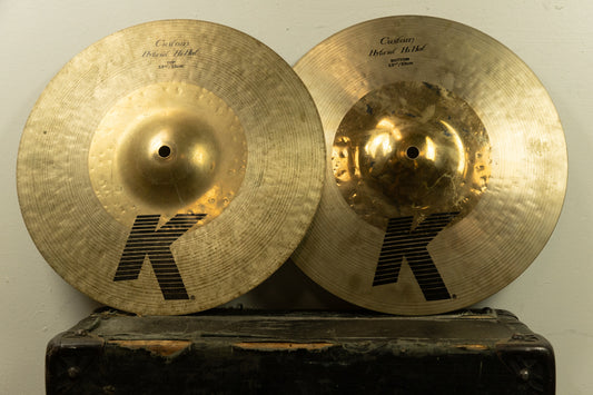 Zildjian 13.25 " K Custom Hybrid Hi Hat Cymbals 865g 1212g