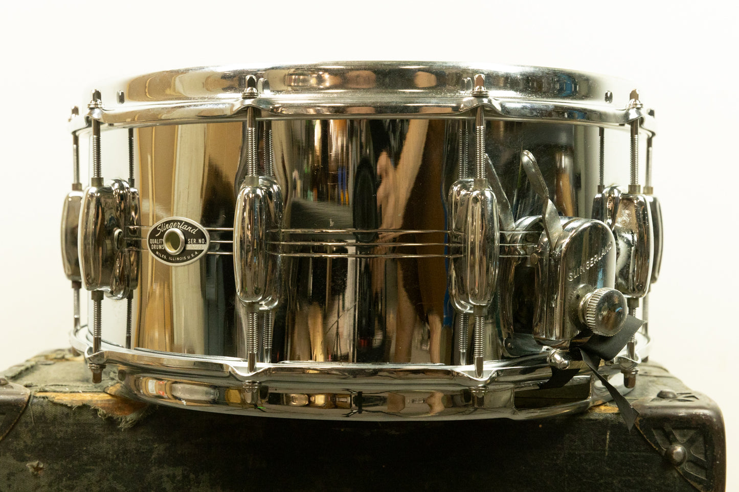 1970s Slingerland 6.5x14 Gene Krupa Sound King Snare Drum