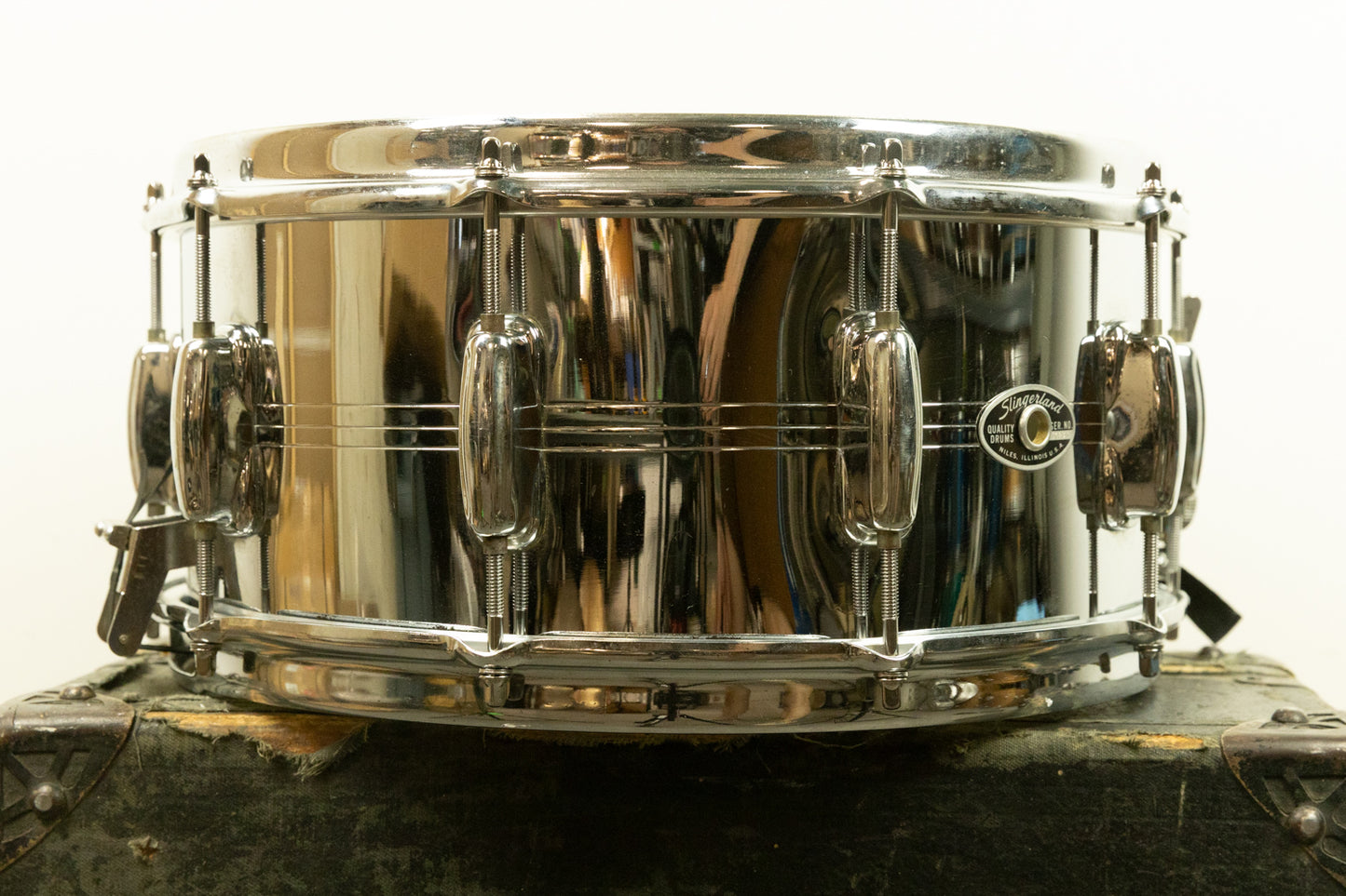 1970s Slingerland 6.5x14 Gene Krupa Sound King Snare Drum