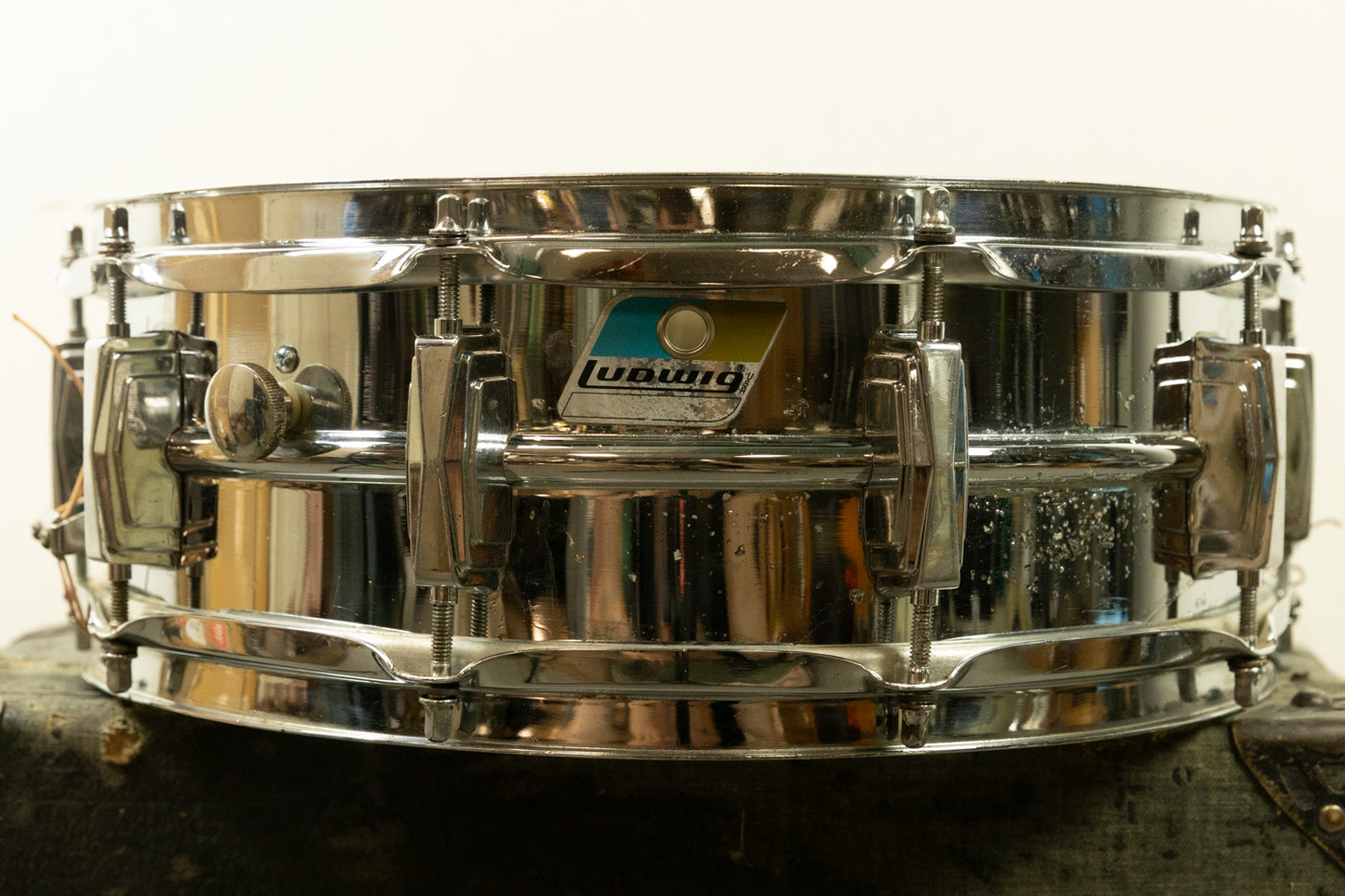 1980s Ludwig 5x14 LM400 Supraphonic Snare Drum