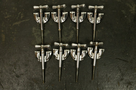Vintage Rogers "Bow Tie" T-Handles and Bass Drum Claws (8)