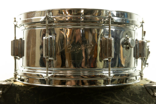 1960s Rogers 6.5x14 Metal Powertone Snare Drum