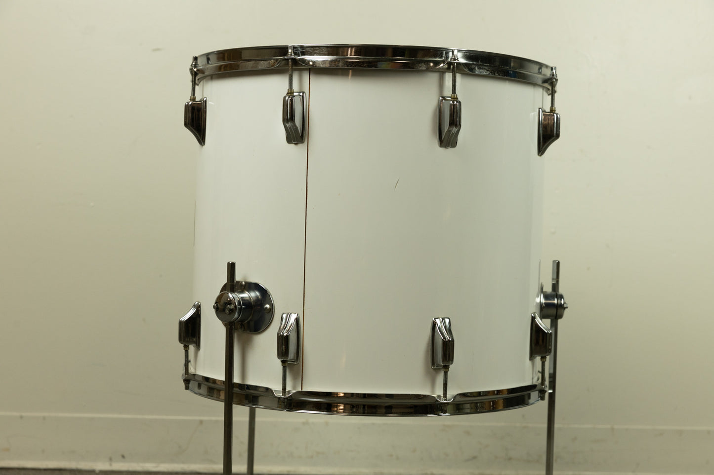 1970s Rogers 16x18" New England White "Big R" Floor Tom