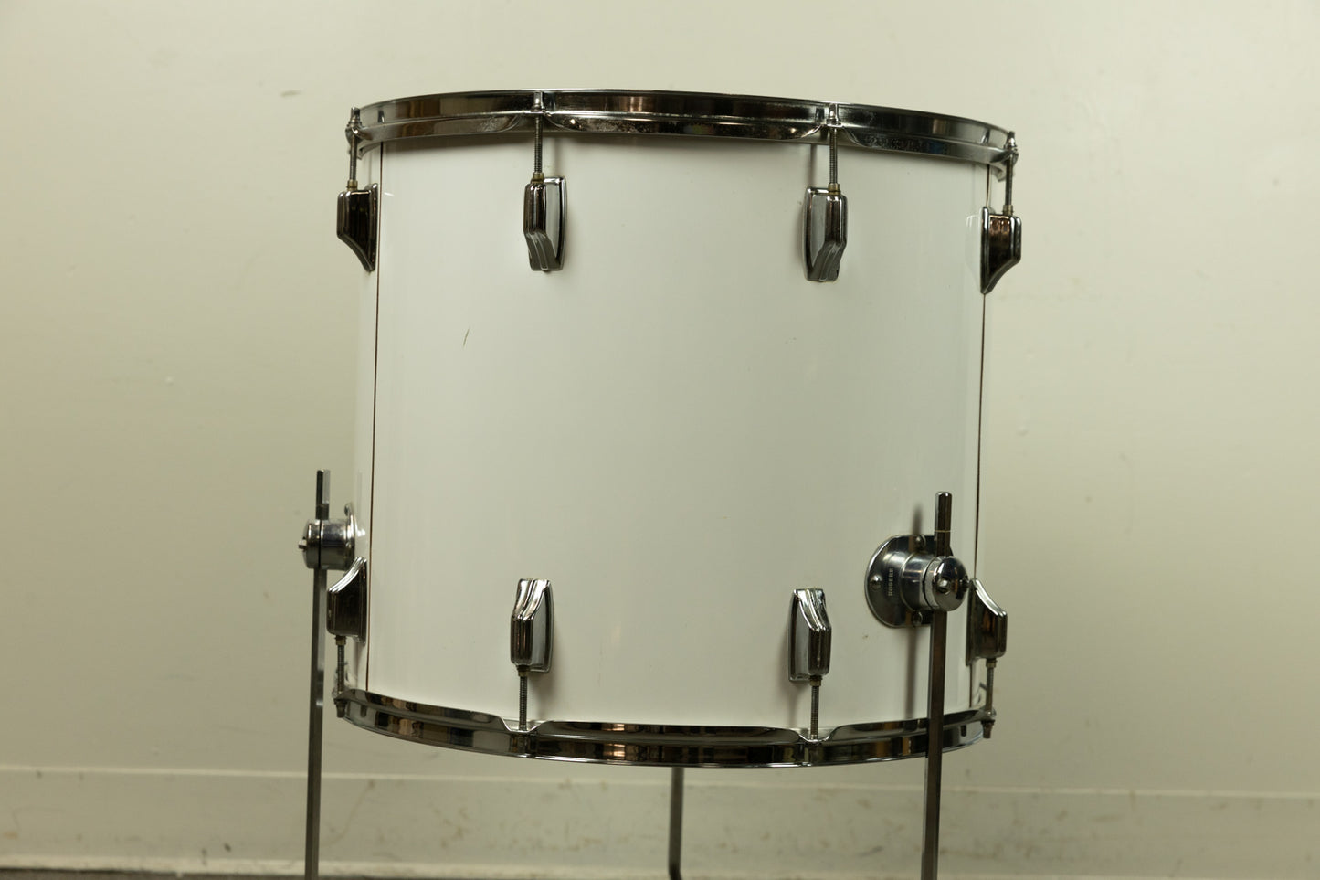 1970s Rogers 16x18" New England White "Big R" Floor Tom
