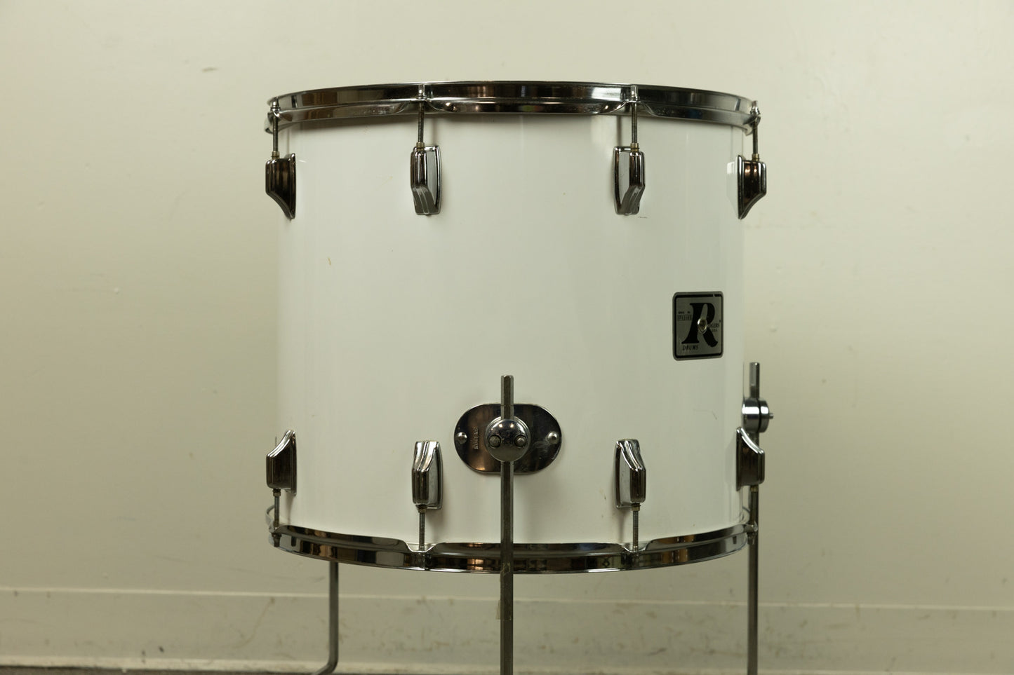 1970s Rogers 16x18" New England White "Big R" Floor Tom