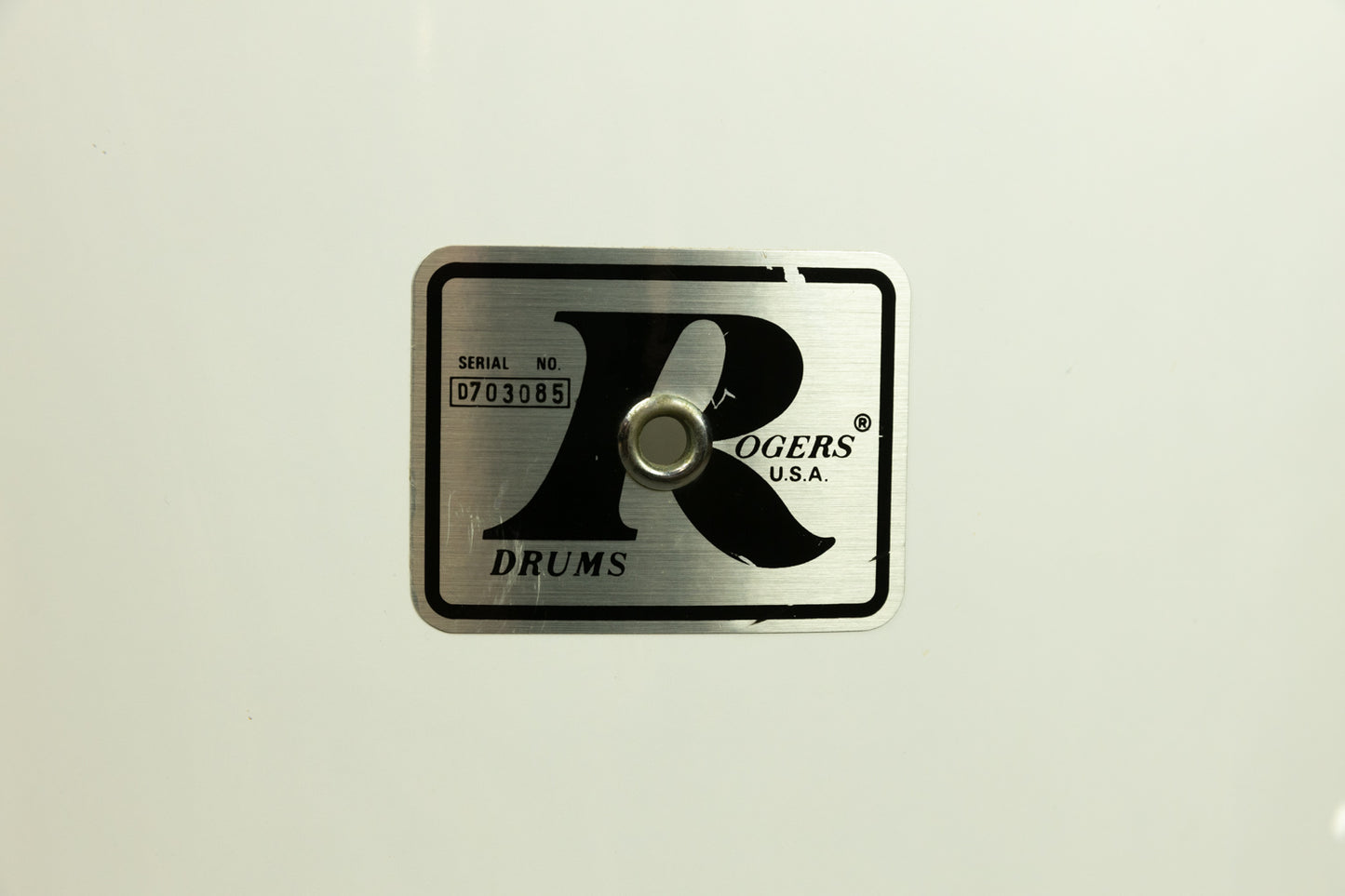 1970s Rogers 16x18" New England White "Big R" Floor Tom