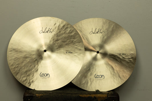 Leon 16" Vintage Clean Hi Hat Cymbals 1110g 1470g
