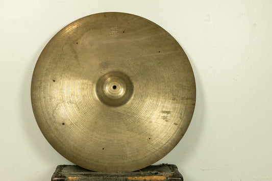 1950s Zildjian A 24" Block Stamp Ride Cymbal 2989g