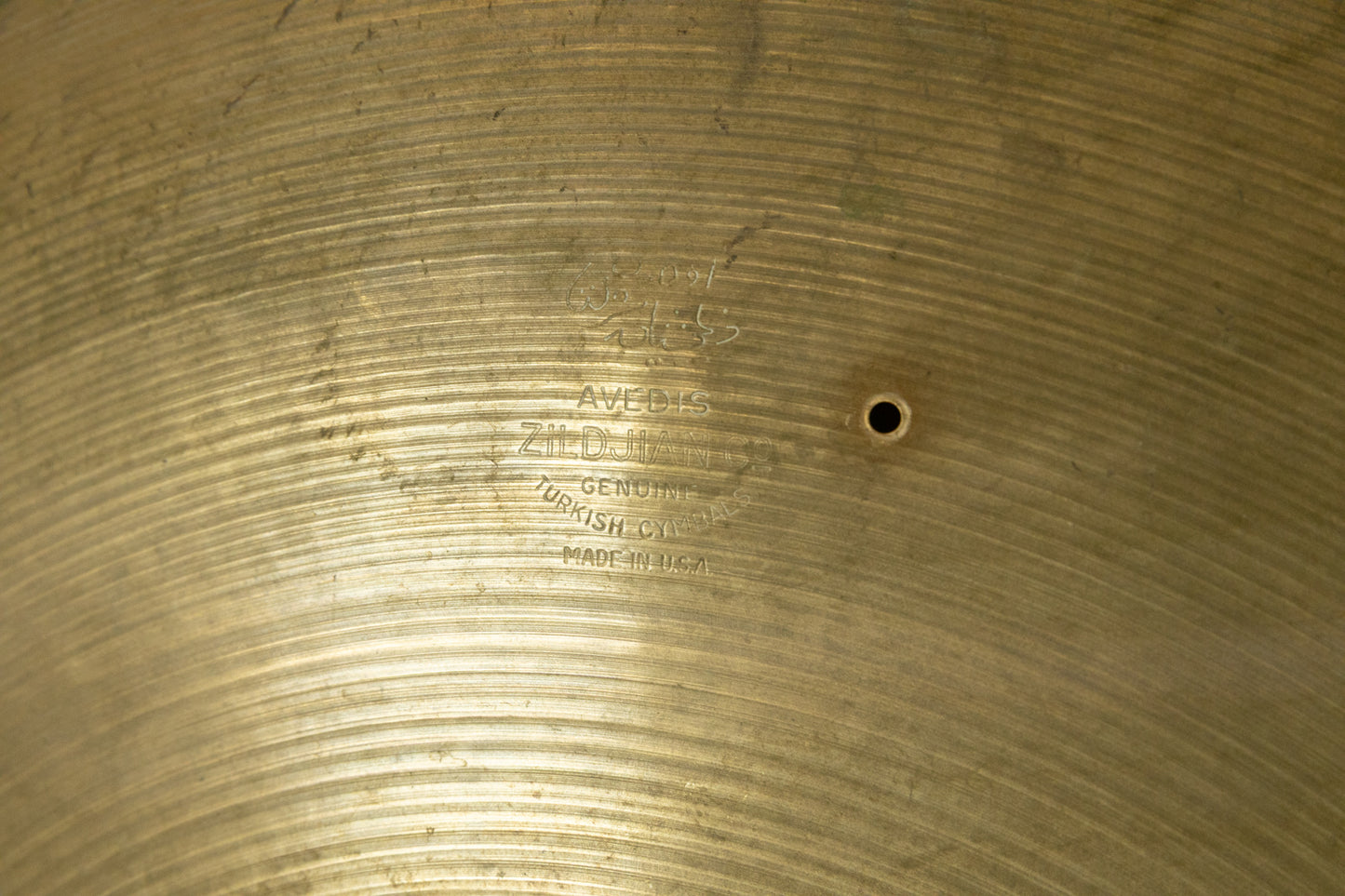 1950s Zildjian A 24" Block Stamp Ride Cymbal 2989g