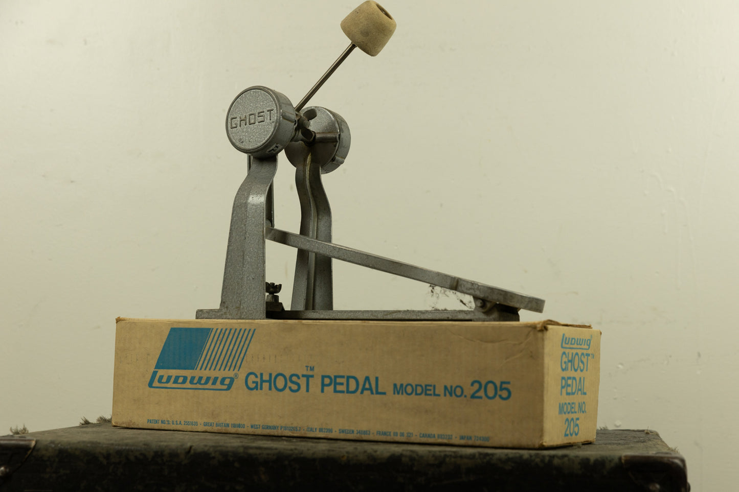 Vintage Ludwig Ghost Pedal with Box