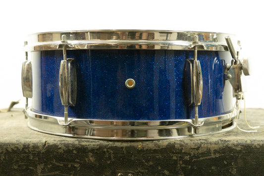 Vintage "Made In Japan" MIJ Blue Sparkle Snare Drum