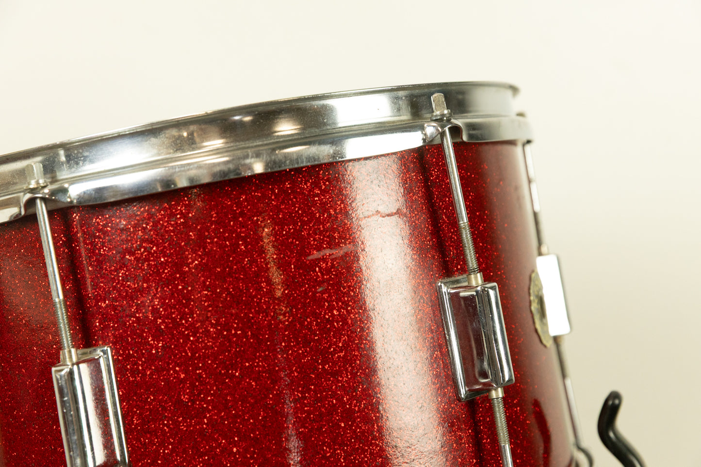 Vintage Kent Red Sparkle 14x22 9x13 and 13x14 Drum Set