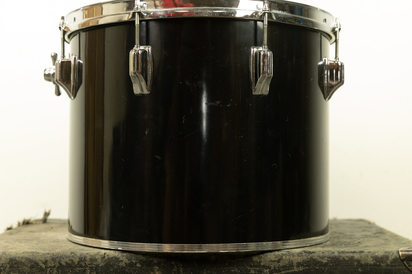 1970s Rogers 12x15 Jet Black Pearl Concert Tom