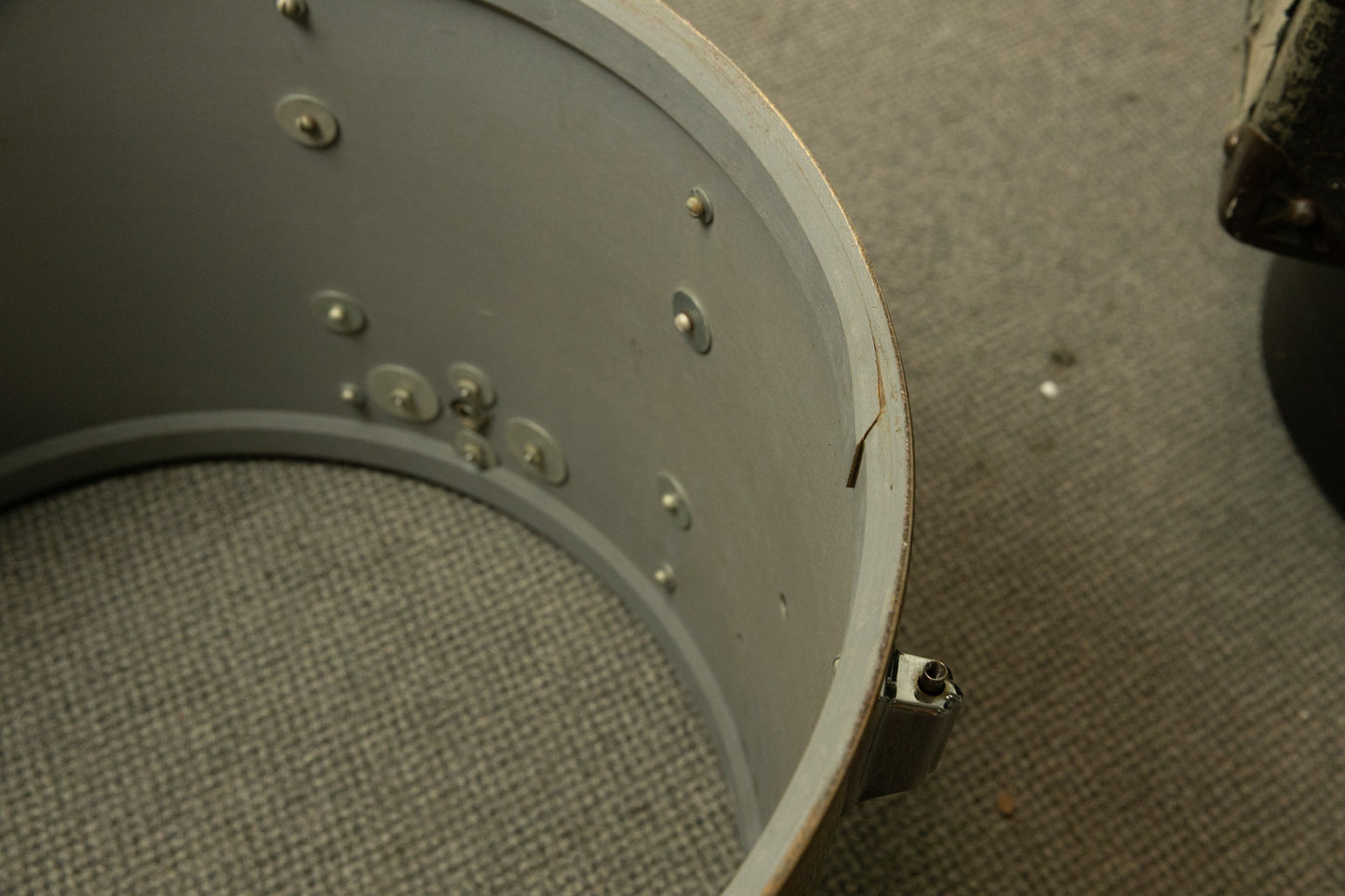 Vintage Rogers Champagne Sparkle 14x20 8x12 and 16x16 Drum Set