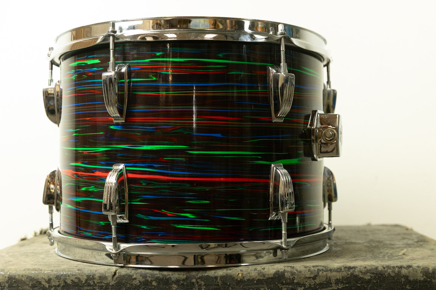 1970s Ludwig 10x14 Psychedelic Red Tom