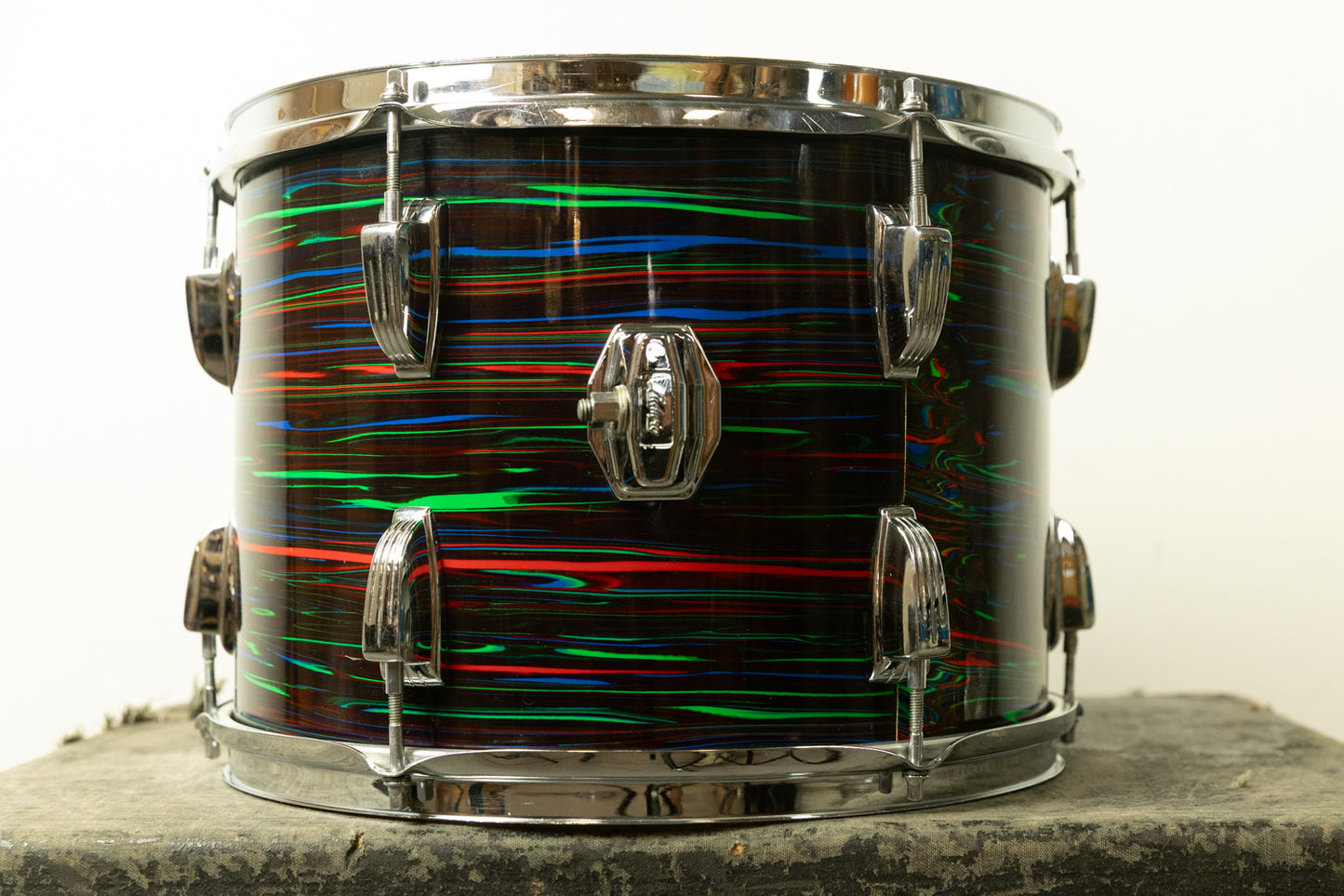 1970s Ludwig 10x14 Psychedelic Red Tom