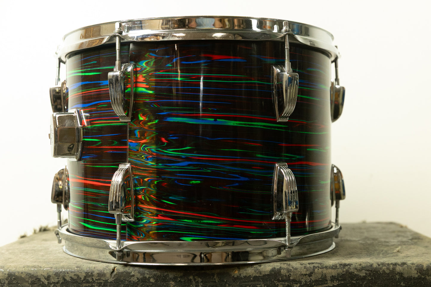 1970s Ludwig 10x14 Psychedelic Red Tom