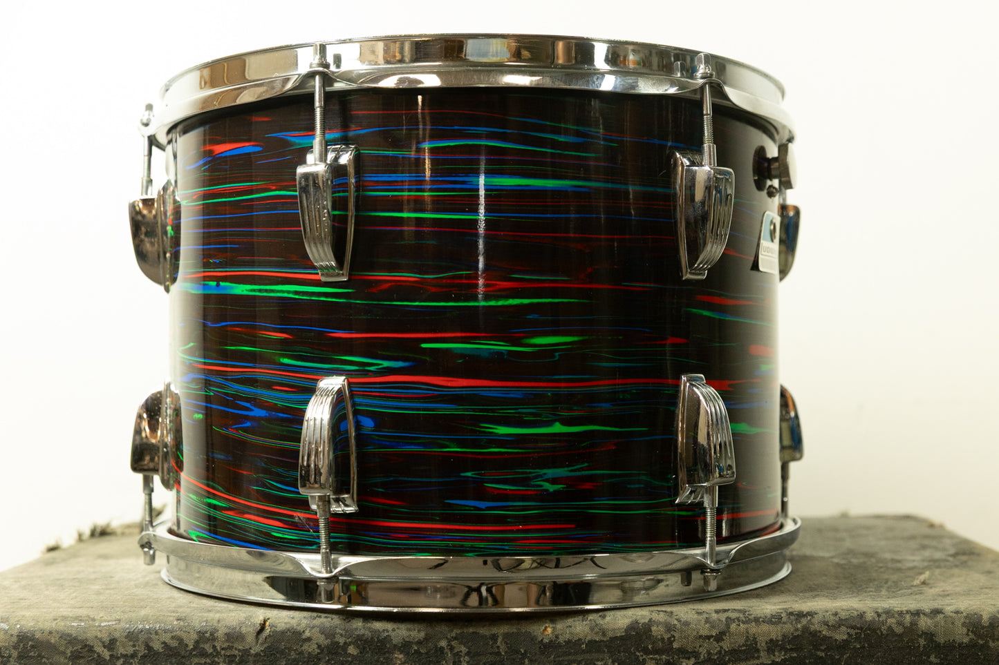 1970s Ludwig 10x14 Psychedelic Red Tom